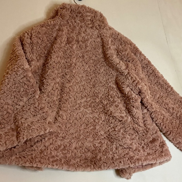 Jayley Collection Women’s Faux Fur pink Teddy Balletcore Jacket Medium - Picture 6 of 6